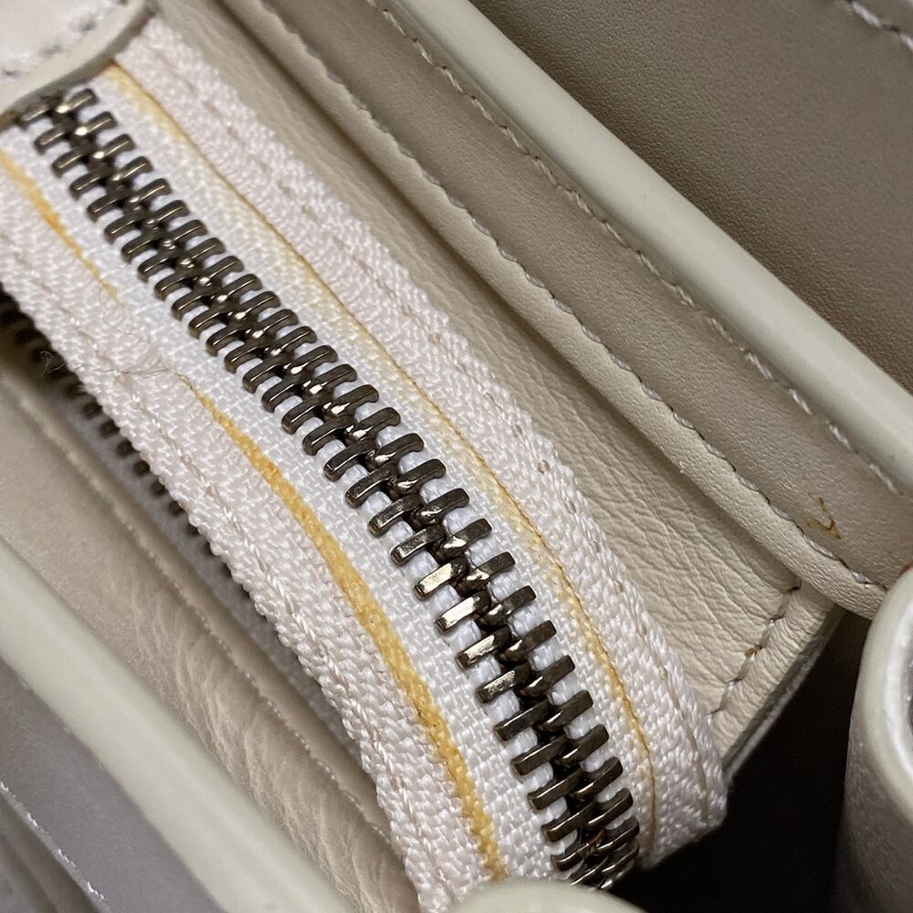 Celine Luggage Nano Shopper Handbag White Beige - Picture 15 of 15